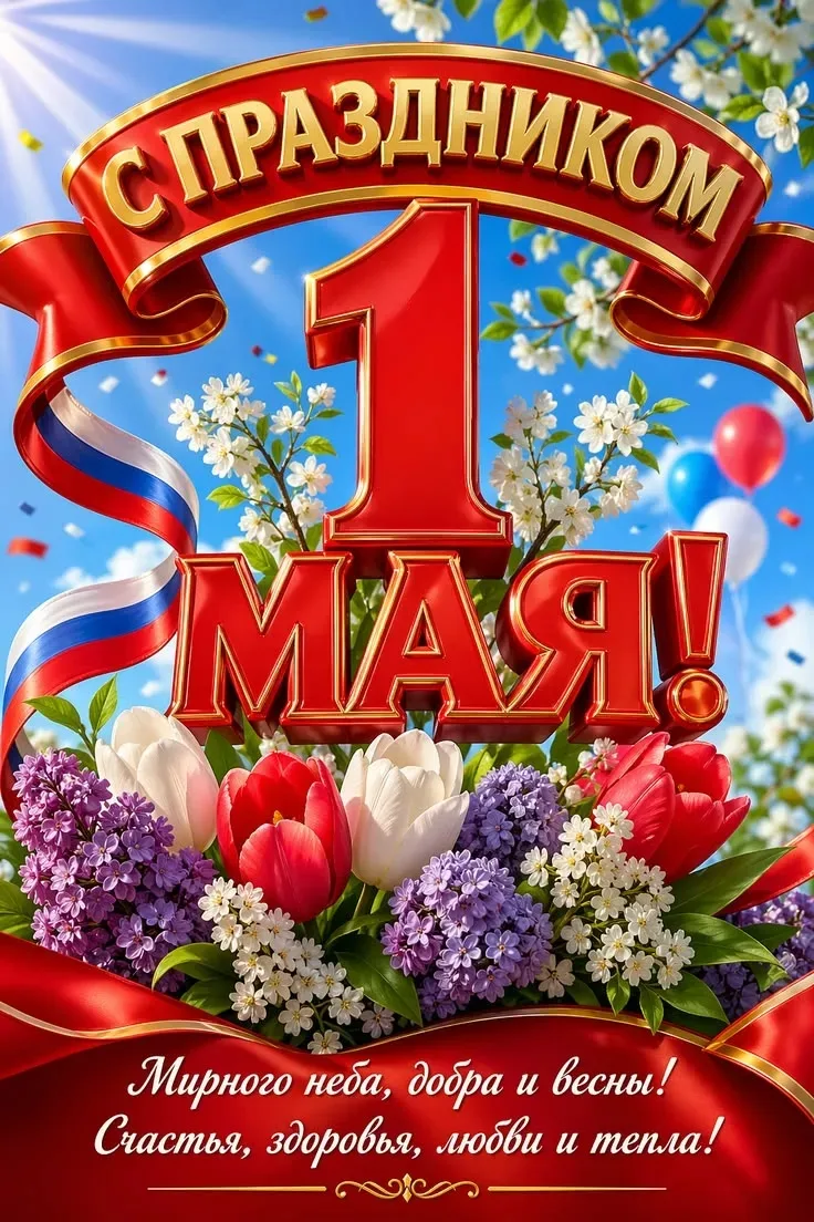 С праздником 1 Мая!